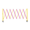 Trafford Industrial Expandable Metal Barricade, 11 Feet, Mobile Safety Barrier by Crowd+Control+Warehouse