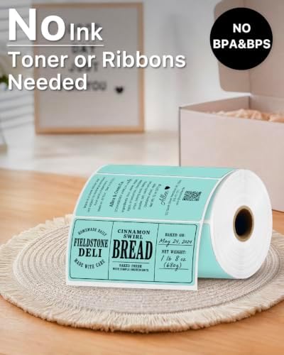 iEager 4x2 Inch Thermal Labels, Green Durable Thermal Printer Stickers - Image 6