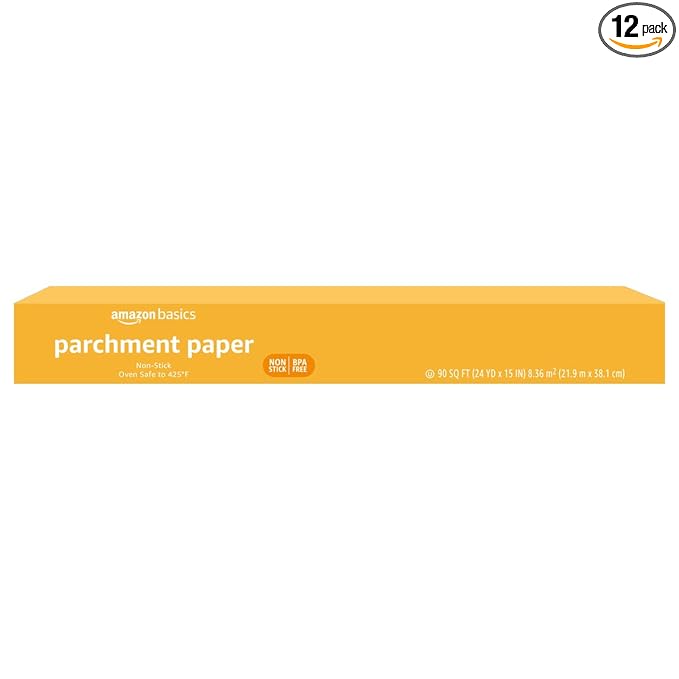 Amazon Basics Parchment Paper for Baking, 90 Sq Ft Roll by AmazonBasics