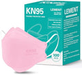 LEMENT KN95 Face Masks,100 Pack Breathable Dust Safety Mask For Adult, Pink by Lement