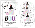 40 Pcs Halloween Theme Stickers -Lovely Laser Ghost -20 Round & 20 Tag Shaped Self-Adhesive Labels for Party Gifts, Packaging Bags, Envelope Sealing - Party Supplies for Halloween Decoration -A05 by Nuckxy
