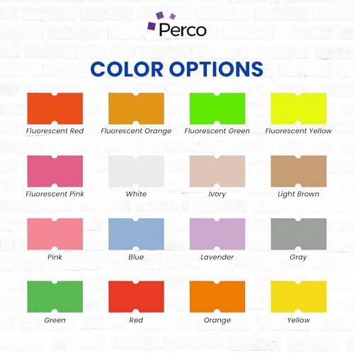 Custom Price and Date Labels - 8,000 Price Marking Labels for Perco Lite, X, Plus and Perco Pro 1 Line Guns - Choose Color, Font and Imprint - 8 Rolls, 1 Sleeve - Made in USA - Image 4