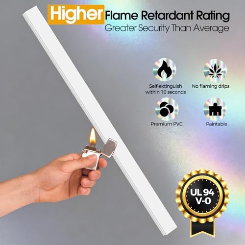 425in TV Cord Hider Wall, Cord Covers for 2-3 Wires on Wall, Easier Set-up Cable Hider Wire Covers for Cords on Wall, Paintable Cable Cover Management to Hide TV Wires, W0.95 H0.55in, White - Image 6