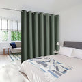 NICETOWN Loft Noise Blocking Room Divider Curtain Screen Partitions, Basement Hospital Medical Clinic Spa Lab Cubicle Space Divider Privacy Screen (Dark Mallard, 1 Panel, 8.3ft Wide x 9ft Long) by NICETOWN