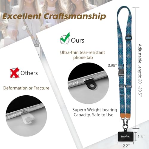 Icycay Phone Lanyard Crossbody Strap Neck Adjustable Teacher Women Boho - Image 5