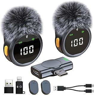 Wireless Lavalier Mic for iPhone,Android,PC,Live Stream, Vlog (H25) by Unknown