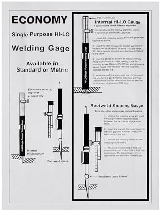 HFS(R) HI-LO Welding Gauge 0.5-4CM - Metric for Internal Alignment and Fit-up/Misalignment - Image 5
