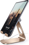 Lamicall iPad Stand Adjustable Tablet Holder, Sturdy Aluminum, Multi-Angle by Lamicall
