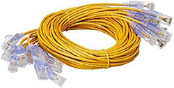 Monoprice - 116347 SlimRun Cat6A Ethernet Patch Cable - Snagless RJ45 UTP Pure Bare Copper Wire 10G 30AWG 5ft Yellow 10-Pack by Monoprice