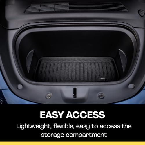3D MAXpider Custom Fit Kagu Cargo Liner (Black) Compatible with Tesla Model Y 2020-2025 - Front Cargo Liner - Image 2