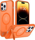 Temdan Magnetic Compatible with iPhone 14 Pro Max Case, [Built-in Invisible Kickstand][Compatible with MagSafe] [Military Grade Shockproof] Slim Translucent Matte Phone Case for iPhone 14 Pro Max 6.7" by Temdan