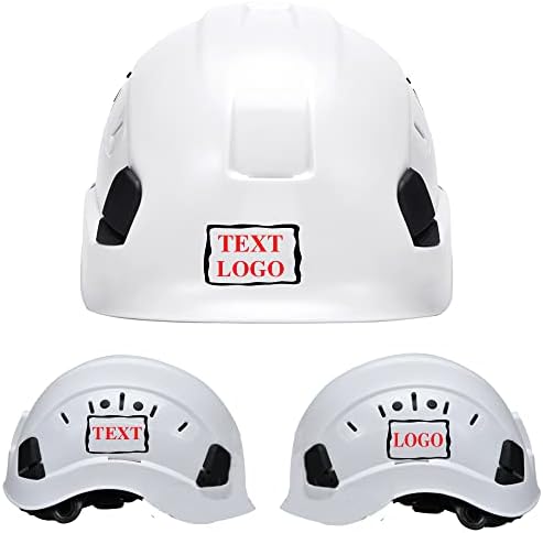 Customized Safety Hard Hat Construction Work Safety Helmet Adjustable Ratchet Suspension Full Brim with Abs Shell Construction hat by YOWESHOP
