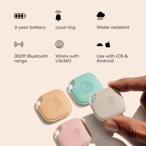 Life360 Tile - Bluetooth Tracker, Keys Finder and Item Locator for Keys, Bags and More. Phone Finder. Both iOS and Android Compatible. 1-Pack (Slate) - Image 6