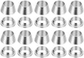 PATIKIL 6mm Tube OD 304 Stainless Steel Compression Tube Fitting Sleeve, 20 Pack Double Ferrule Ring Tubing Fitting Assortment Kit, Silver by PATIKIL