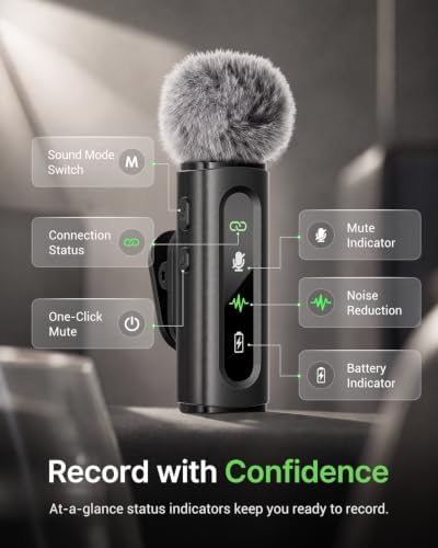 USB C Lavalier Microphone Wireless Mini Mic for Type-C Android Phone/Tablet/PC Video Recording Clip-on Mics with Rotatable Clip&Denoise Recording, Ideal for Vlog Tiktok Youtube Podcast Content Creator - Image 4