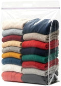 3Pack 24" x 32" 20 Gallon Jumbo Clear Plastic Storage Bag with Carry Handle by YourReliablePartner