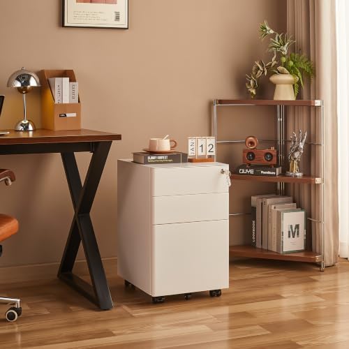 Guizeeopo Fully Assembled 3 Drawer File Cabinets for Home Office - Image 2