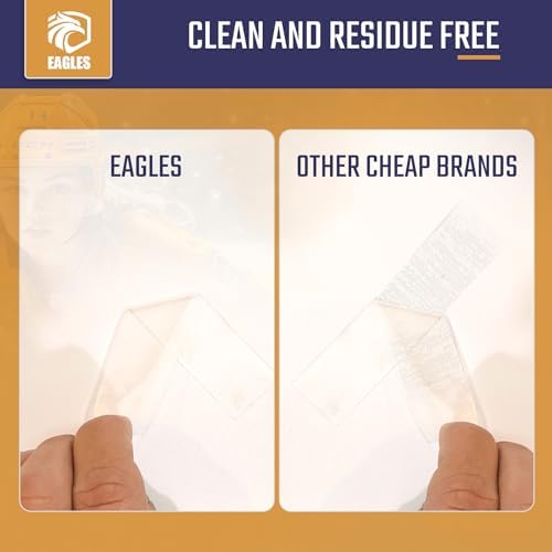 EAGLES Hockey Tape Multipurpose Cloth Tape Roll for Lacrosse Baseball & Softball Bats, Rackets, Pullup Bars, Gardening Tools, Sports Gift Perfect for Wrist, Ankle, Foot, Knee and Hand Taping (Clear) - Image 2