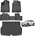 AIPOIL® Floor Mats & Cargo Liner Set for 2016-2018 Acura RDX All Weather Protection TPE Anti-Slip Automotive Full Set Custom Car Mats Accessories - Black by AIPOIL