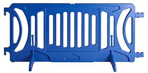 Billboard Barricade 42x96 Plastic Pedestrian Barricade- Blue - Image 2