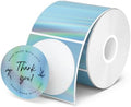 MUNBYN 2" Round Holographic Thermal Labels, 400 Sheets/1 Roll, Blue by MUNBYN