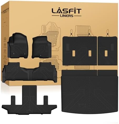 LASFIT Floor Mats for Chevy Suburban/GMC Yukon XL/Escalade ESV 2021-2026 by LASFIT