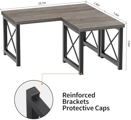 Honiter Desk Shelf for Top of Desk, Wood Desktop Shelf, 2 Tier Adjustable Bookshelf Organizer, Freestanding Stackable Desk Stand Storage Organizers Kitchen Counter Display Rack - Image 3