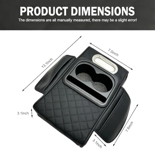 Car Center Console Cover, Universal Leather Console Armrest Pillow - Image 2