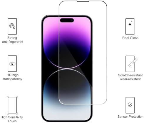 Ailun Screen Protector for iPhone 14 / iPhone 14 Pro, 3 Pack - Image 2