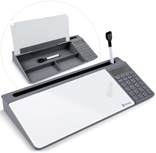 Varhomax Glass Desk Whiteboard with Calculator by Varhomax