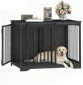 Hzuaneri 43.3" XL Dog Crate Furniture Indoor Dog Kennel with Barn Door by Hzuaneri