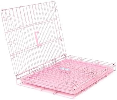 Carlson Pink Secure and Compact Single Door Metal Dog Crate, Small - Image 6