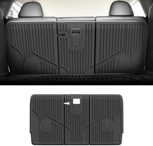 LASFIT Rear Seat Back Mats for Tesla Model Y 2025 2024 2023 2022 2021 2020 by LASFIT