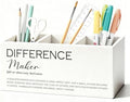 Difference Maker Gift Pen Pencil Holder for Desk, Thank You Appreciation Gifts for Coworkers Leaders Teachers, Difference Maker Wooden Box Sign Decorations for Office Workplace Desk Tabletop by Unknown