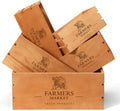 Barydat 5 Pack Wooden Crates for Display Storage, Brown, Classic by home