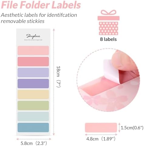 SKYDUE Pink Expanding File Folder with 5 Pockets, Cute Accordion File Organizer, Portable Receipt Paper Documents Organizer, Letter Size Filing Folder School Office Supplies - Image 4