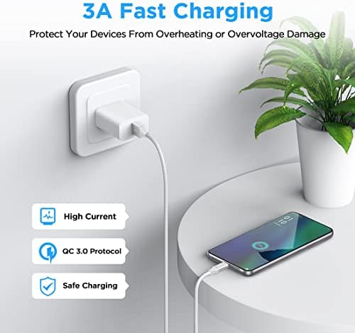 etguuds USB A to USB C Cable, 5-Pack (3/3/6/6/10 ft) Fast Charging Type C - Image 4