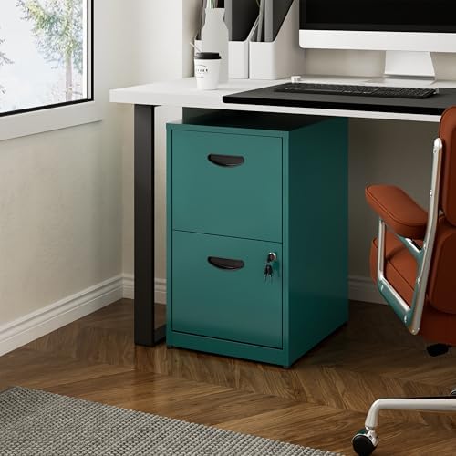 Polup 2 Drawer File Cabinet with Lock, Metal Filing Cabinet for Home Office - Image 2