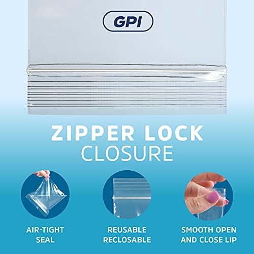2" x 6" Zip Bags, 1000 Pack, 2 Mil, Reclosable Jewelry Bags, for Coins, GPI - Image 3