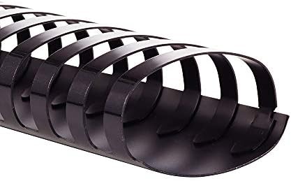 GBC Binding Spines / Spirals / Coils, 2" Diameter, 500 Sheet Capacity, CombBind, Black, 50 Pack (4200022) by GBC