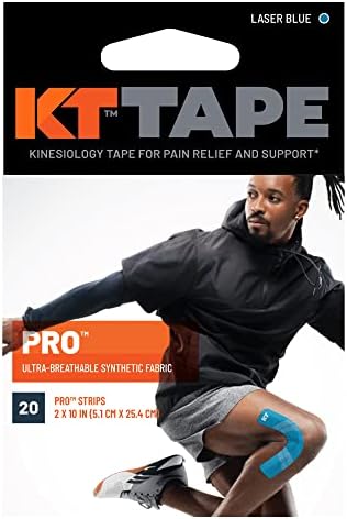 KT Tape, Pro Synthetic Kinesiology Athletic Tape, 20 Count, 10” Precut Strip - Image 6