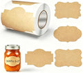300 Pcs Kraft Label Stickers Writable Gift Labels, 2" x 3" Canning Labels by dmjuncong