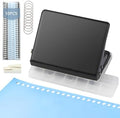 10 Hole Punch Binding Machine for Planner, Metal Binder Machine Kit with 10Pcs Plastic Comb Binding Spines & 30Pcs Loose Leaf Binder Rings, Binder Hole Puncher for A4, A5 and B5 Paper by CAETOUNG
