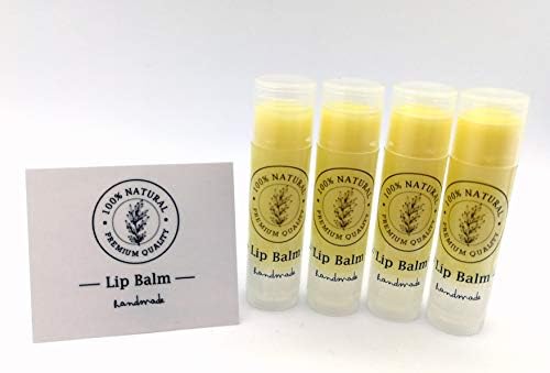 Homemade Skincare Products Adhesive Labels Stickers for Lip Balm Handcream Candle Container Tubes 20pcs (T Lip Balm - Clear Vinyl - Leaf) by ZZYBIA