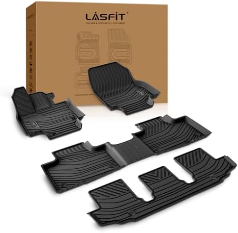 LASFIT Floor Mats for Toyota Highlander 2020-2026 Gas 8-Seats Only by LASFIT