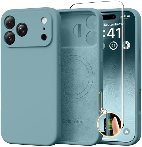 GolbinBox Magnetic for iPhone 18 Pro Max Case/17 Pro Max Case, Wave Green by GolbinBox