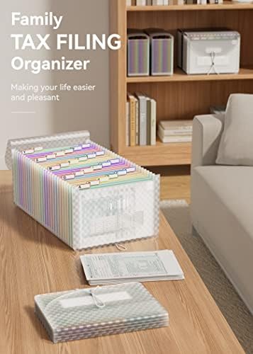 ABC life 26 Pockets Accordion File Organizer, Expanding File Folder, Green - Image 6
