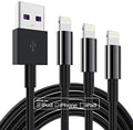 3 Pack Apple MFi Certified iPhone Charger Cable 6ft, Apple Lightning to USB Cable Cord 6 Foot, 2.4A Fast Charging Apple Phone Long Chargers for iPhone 14/13/12/11/11Pro/ X/XS/XR/XS Max/8/7/6 Black by TUMABER