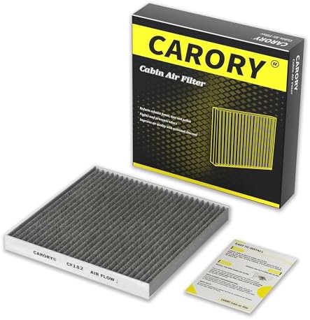Cabin Air Filter w/Activated Carbon for Honda 2017–2025 CR-V, 2016–2025 Civic, 2009–2020 Fit, 2016–2025 HR-V, 2018–2025 Odyssey, 2010–2022 Insight, 2019–2025 RDX, 2022–2025 MDX, and More, CF182 by Carory