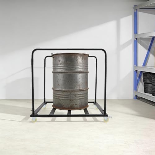 Heavy Duty Utility Cart with 4 Wheels(Two with Brakes), 220 lbs Capacity - Image 5
